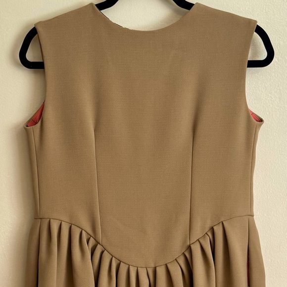 Doucette Duvall Sleeveless Mini Dress w/ White Buttons Down Back & Pockets (EUC) - Picture 3 of 12